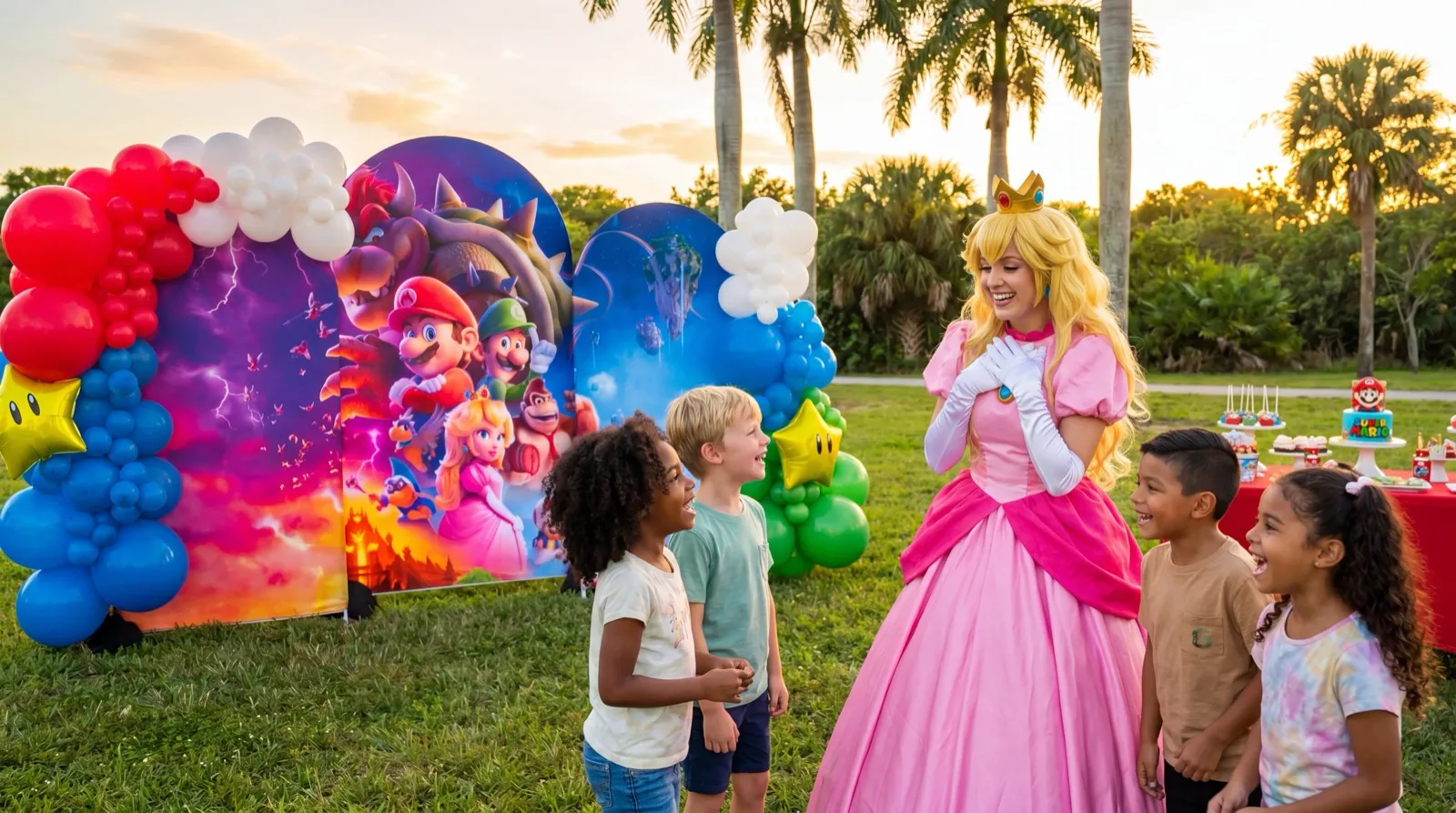 Party decorations and balloon arrangements Miami