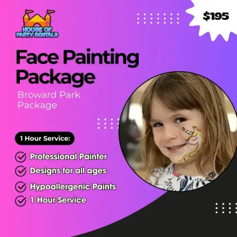 Face Painting Package – Broward Park Package