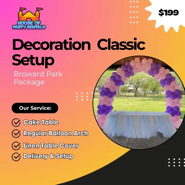 Decoration Classic Setup – Broward Park Package