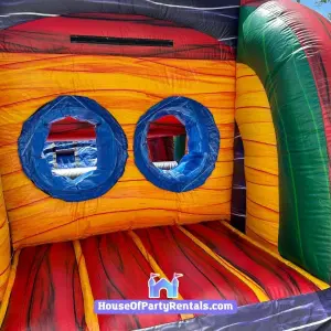 Obstacle course climbing area