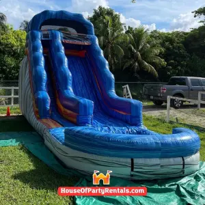Blue Water Slide 20 ft Water slide 20 ft for rent in Miami