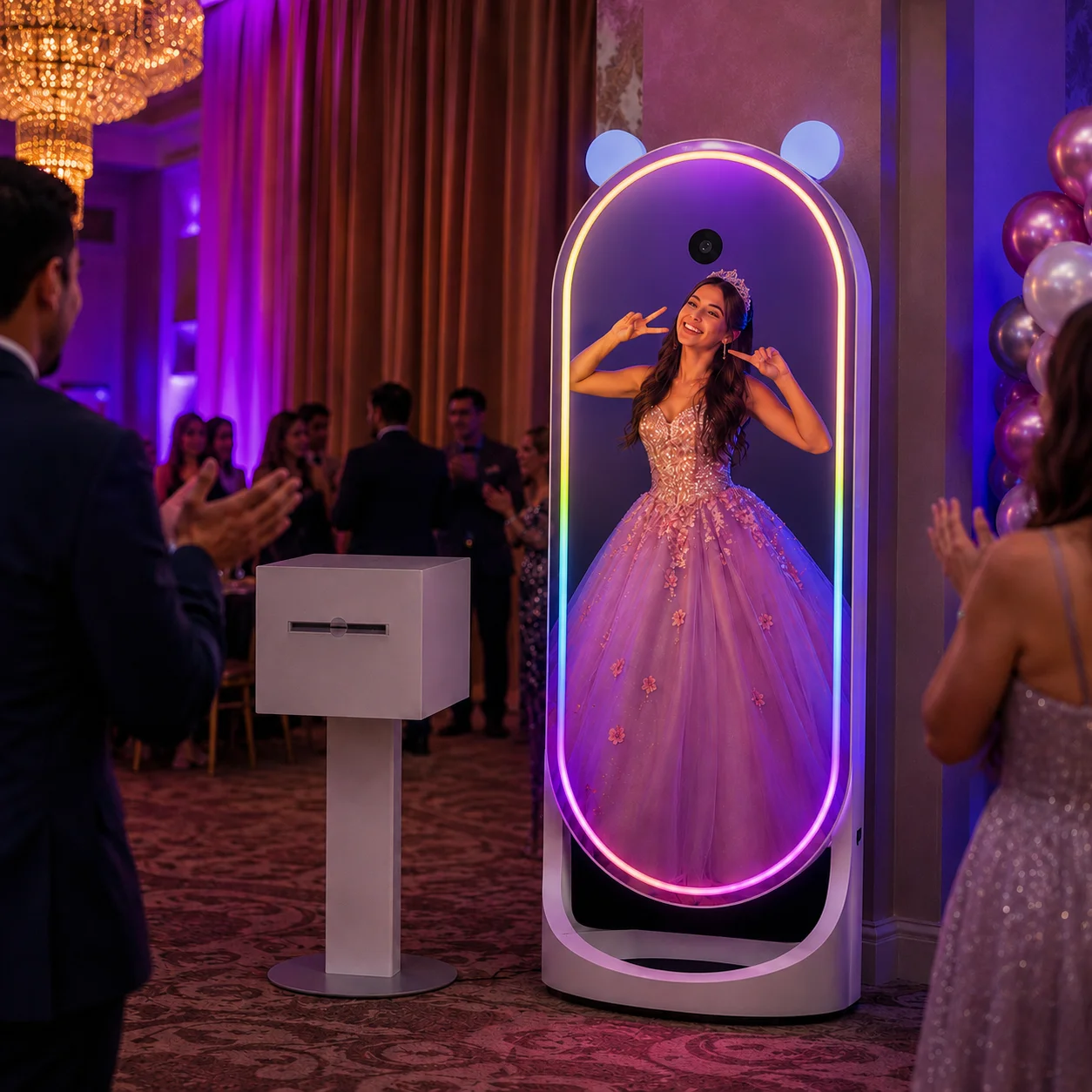 Magic Mirror Photo Booth with Prints in Miami & Homestead, FL