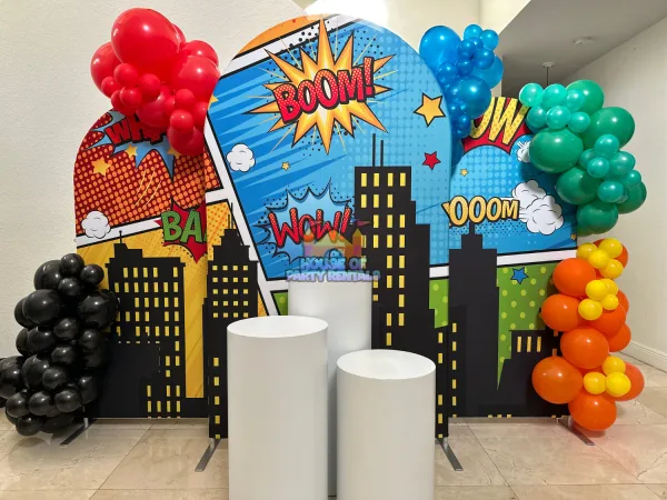 Superhero Comic City Decoration 2