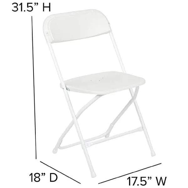 White Folding Chair Rentals 4