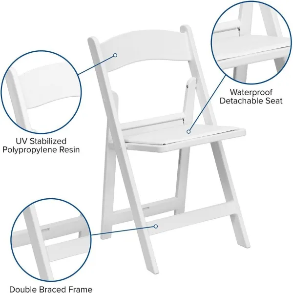 White Resin Chair Rentals 4